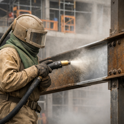 Structural Steel Sandblasting