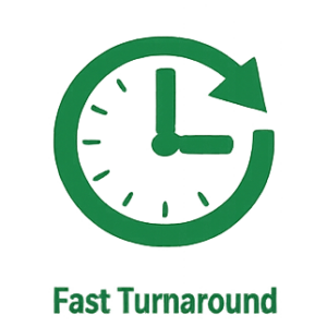 fast turnaround